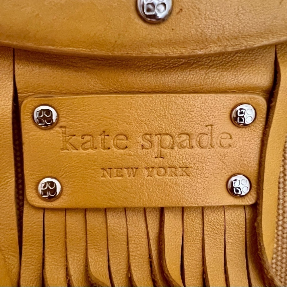 Rare Kate Spade Yuma Ida Leather Fringe Bag - Picture 3 of 17